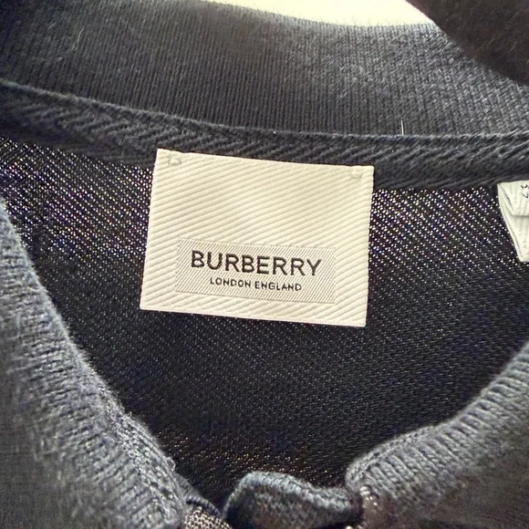 Burberry Kids Polo with Black and Tan Plaid - Picture 5 of 5